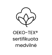 Oeko tex medvilė